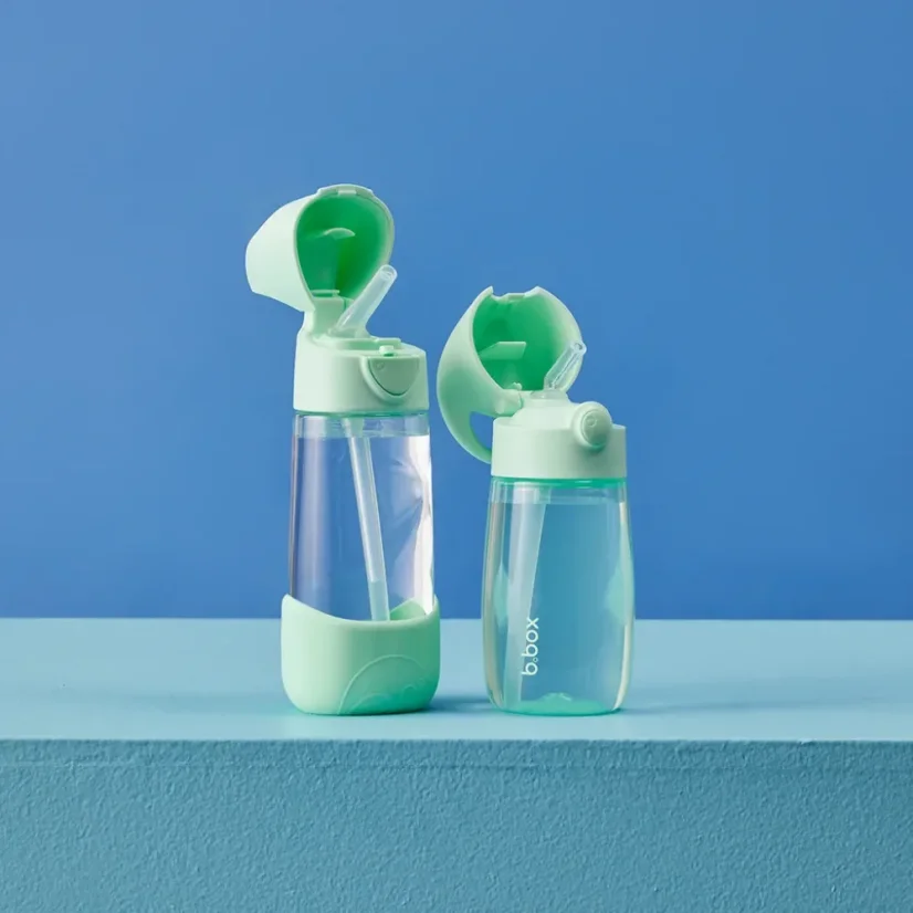 B.Box fľaša na pitie so slamkou 450 ml – Spearmint
