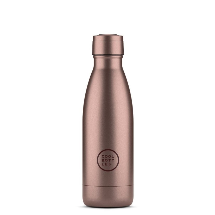 Nerezová termolahev COOL BOTTLES Metallic Rose třívrstvá 350 ml