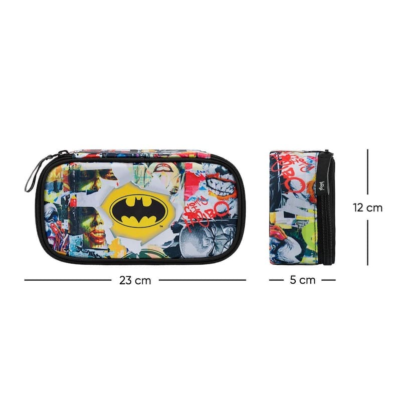 Školní batoh v setu Baagl Skate Batman Komiks II - 5 dílů
