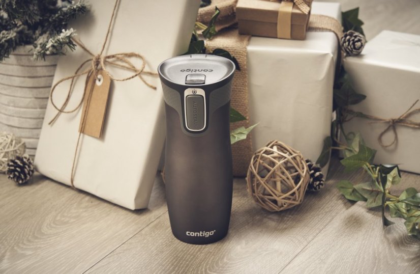 Nerezový termohrnek CONTIGO Autoseal West Loop 470 ml - gun metal