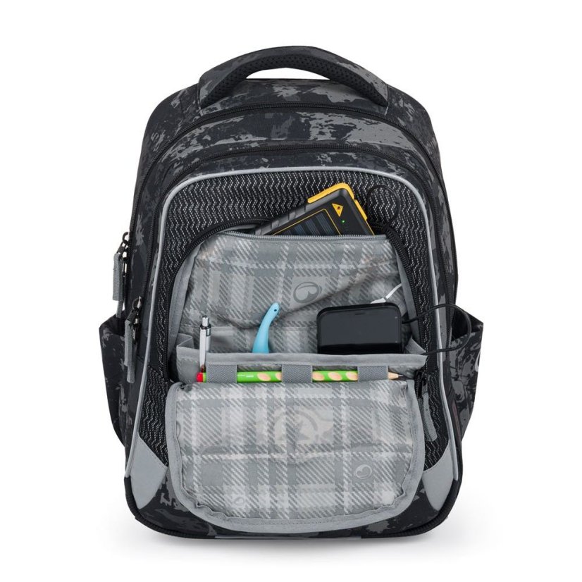 Školní batoh pro prvňáčky Bagmaster LUMI 24 B Stíhačky