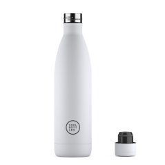 Termo fľaša z nerezovej ocele COOL BOTTLES Mono White trojvrstvová 750 ml