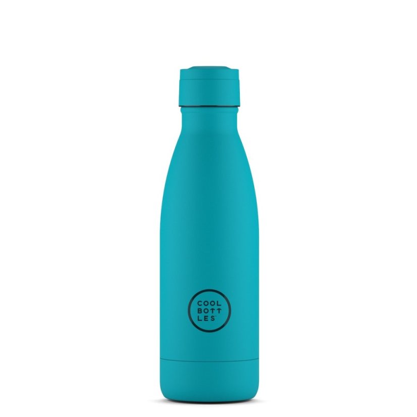 Nerezová termolahev COOL BOTTLES Vivid Turquoise třívrstvá 350 ml