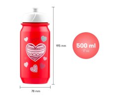 Dětská láhev na pití Baagl Srdce 500 ml