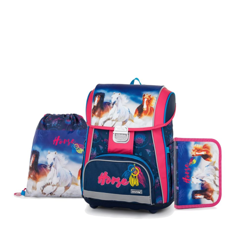 Školní set 3ks PREMIUM kůň - Oxybag (Karton P+P)