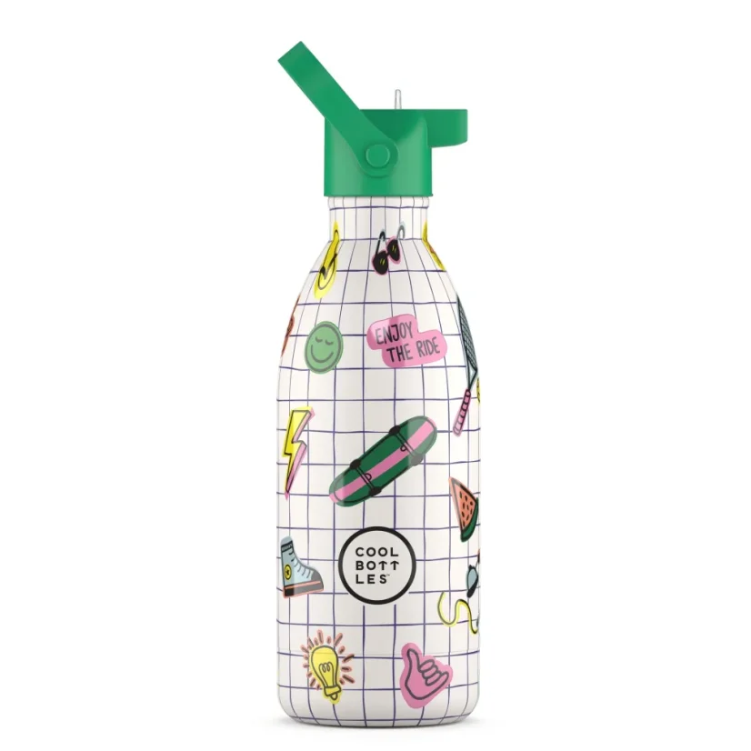 Dětská nerezová termolahev COOL BOTTLES Kids Play Mode třívrstvá 500 ml 3D