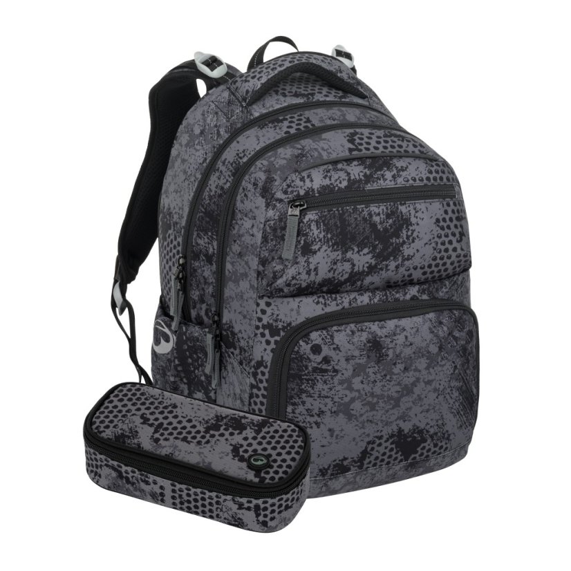 Bagmaster ZIPSTER 25 B studentský set – šedý - Bagmaster