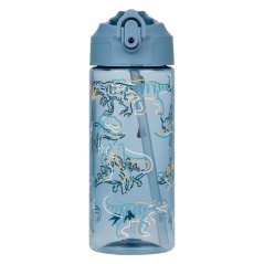 BAAGL Tritanová láhev na pití s brčkem Dino 500 ml - Baagl