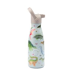 Dětská nerezová termolahev COOL BOTTLES Kids Dinos planet třívrstvá 260ml 3D