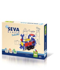Stavebnice SEVA KLASIK Jednička plast 222ks v krabici  34,5x29x4cm - SEVA