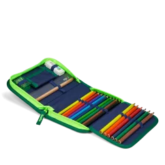 Školní penál Ergobag Fluo blesk – vybavený