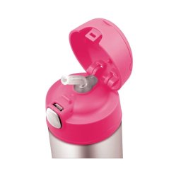 Detská termoska Funtainer so slamkou 355 ml - kvety