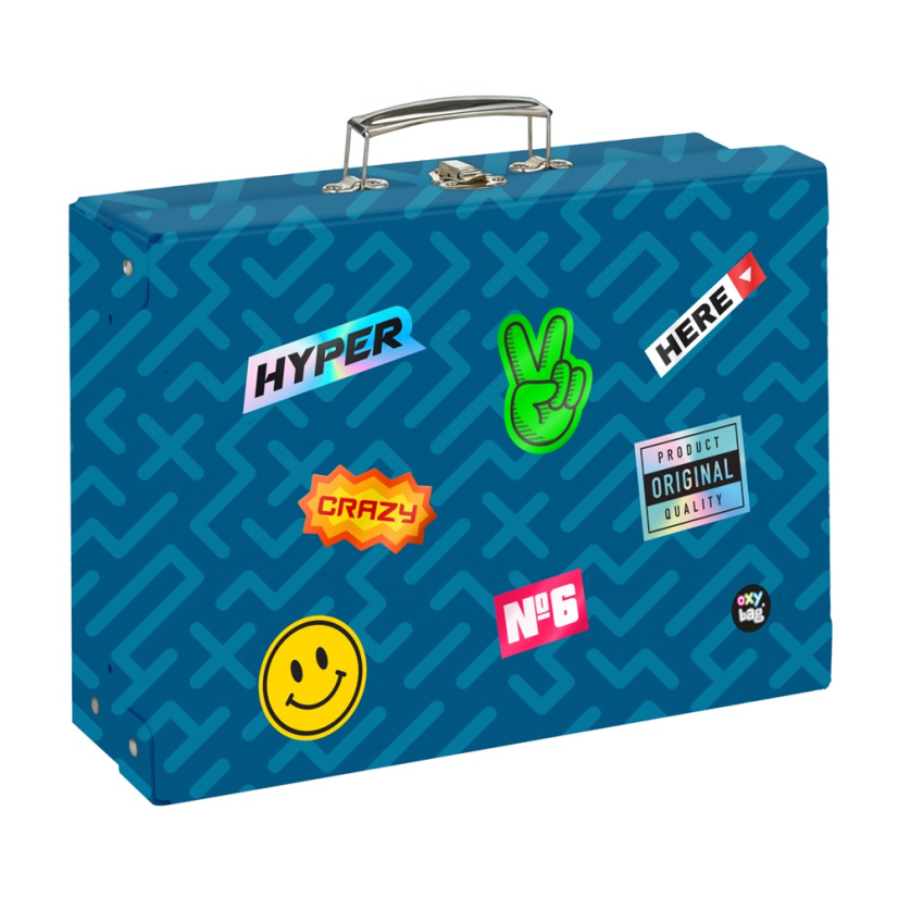 Kufřík lamino hranatý A4 OXY GO Stickers - Oxybag (Karton P+P)