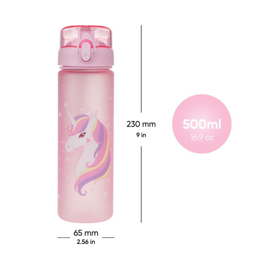 BAAGL Tritanová láhev na pití Unicorn 500 ml - Baagl