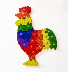 3D puzzle - Kohout s písmenky Viga