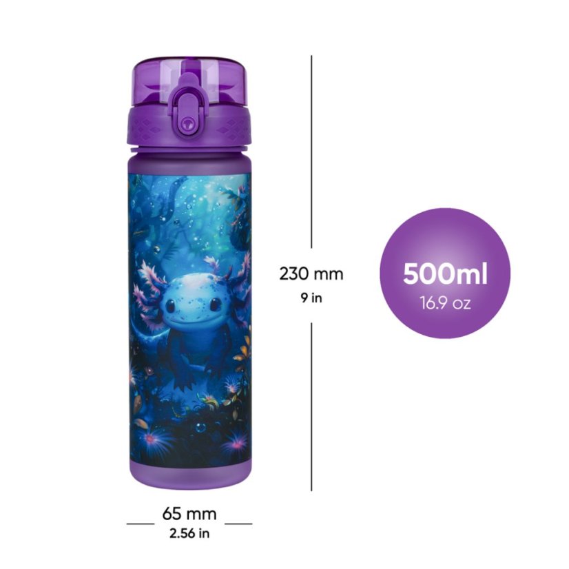 BAAGL Tritanová fľaša na nápoje Axolotl, 500 ml - Baagl