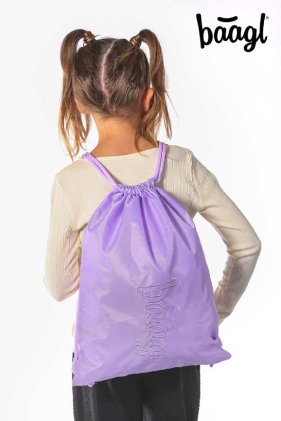 BAAGL SET 5 Zippy Lavender: aktovka, penál, sáček, zástěra, peněženka - Baagl
