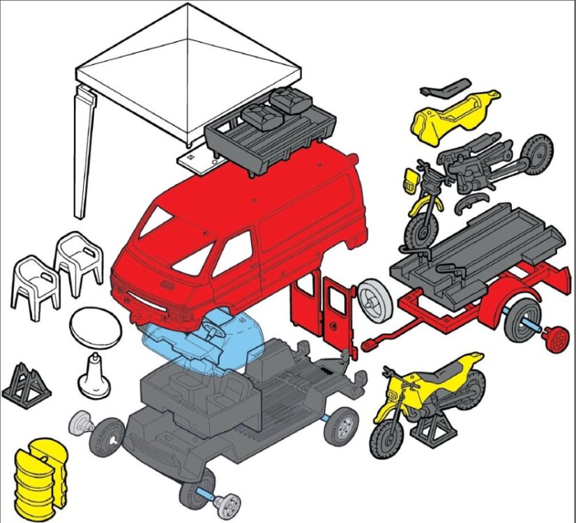 Stavebnice Monti System MS 49 Enduro Renault Trafic