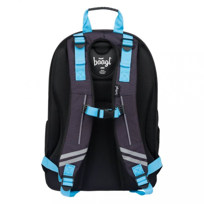 BAAGL SET 5 Skate Bluelight: batoh, penál, sáček, láhev, peněženka - Baagl
