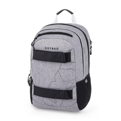 Studentský batoh + etue OXY Sport Grey Melange - Oxybag (Karton P+P)