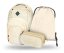 BAAGL 3 SET Coolmate Beige: batoh, penál, sáček - Baagl