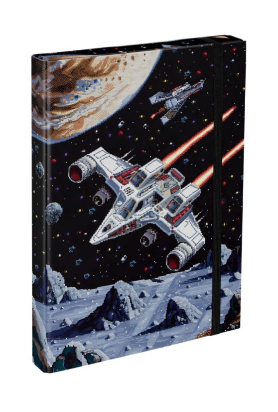 BAAGL Dosky na školské zošity A4 Pixel Space - Baagl