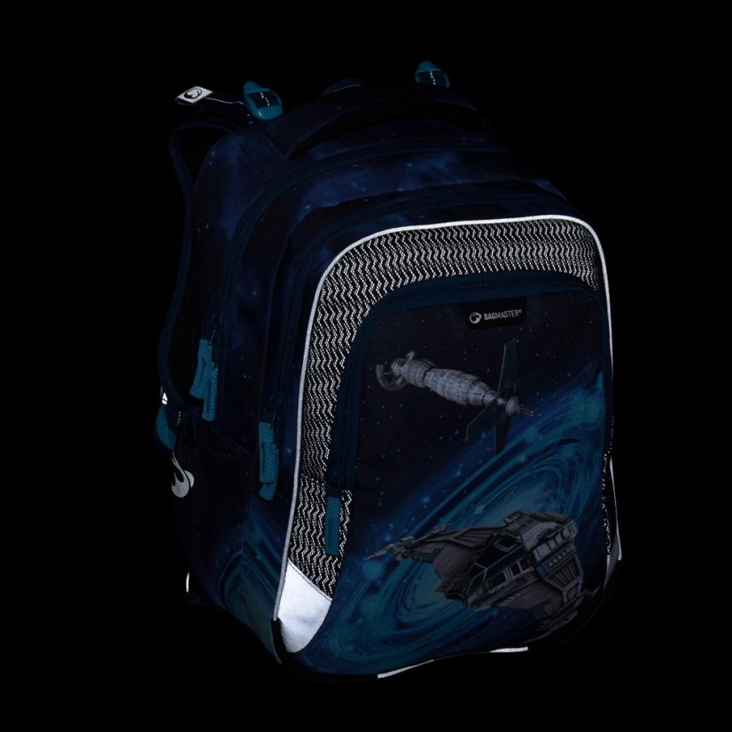 Bagmaster LUMI 24 D školní batoh – vesmírná loď - Bagmaster