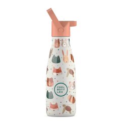 Dětská nerezová termolahev COOL BOTTLES Kids Pet Lover třívrstvá 260ml 3D