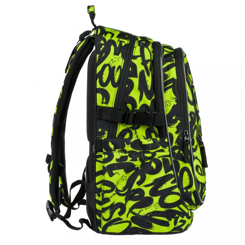 BAAGL 3 SET Core Lime: batoh, penál, sáček - Baagl