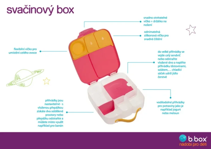 Krabička na svačinu b.box velká – Midnight