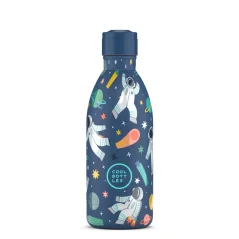 Detská termo fľaša z nerezovej ocele COOL BOTTLES Kids Galactic Ride trojvrstvová 500 ml 3D