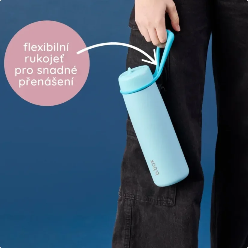 B.Box nerezová termofľaša so slamkou 690 ml - Olive