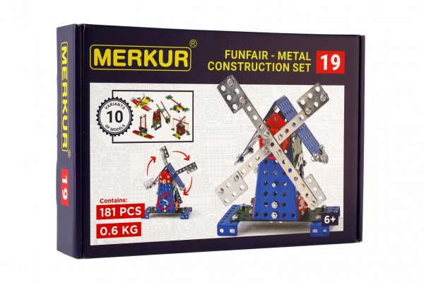 Stavebnice MERKUR 019 Mlýn 10 modelů 181ks