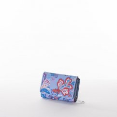 Dámska peňaženka Oilily Dusk blue small, Flower festival collection