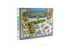 Školička 3 společenská hra na baterie v krabici 22x16x3cm - Voltik toys