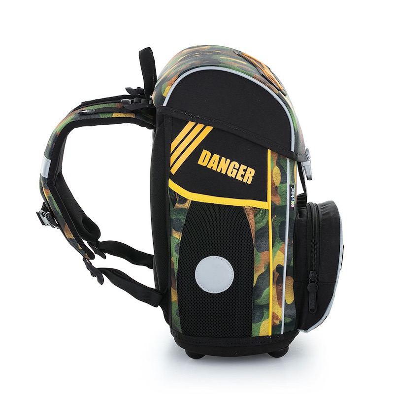 Školní aktovka v setu pro prvňáčky Oxybag PREMIUM Helikoptéra - 3 díly