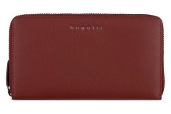 Dámská kožená peněženka Bugatti Mira velká červená zipová