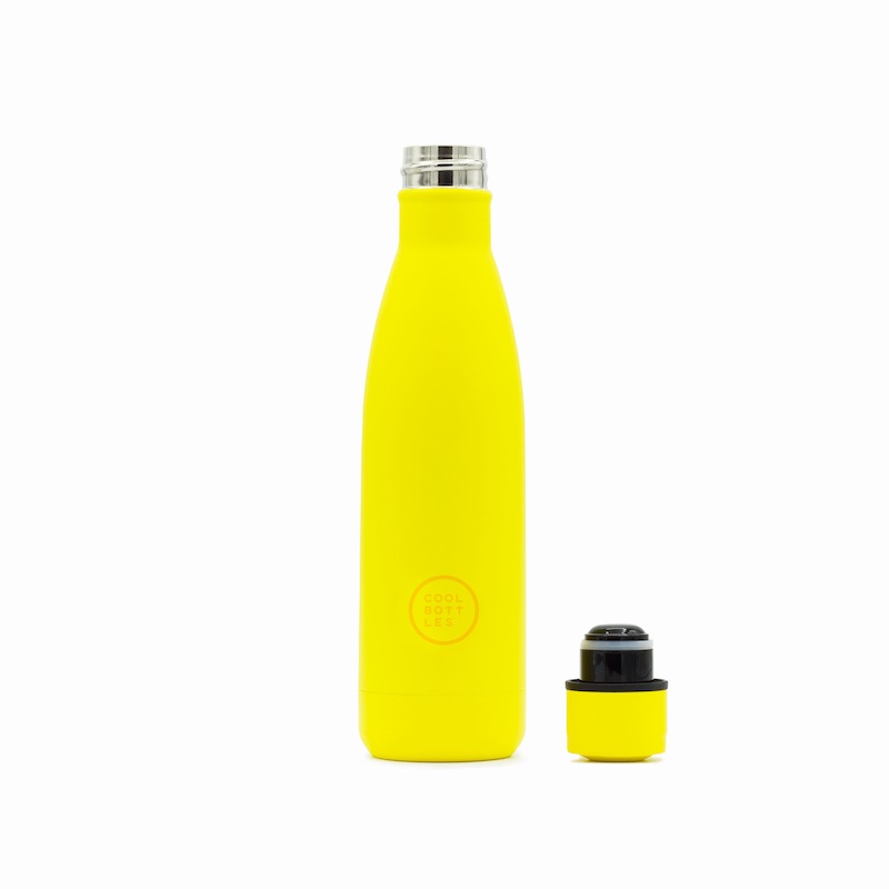 Nerezová termolahev COOL BOTTLES Neon Yellow třívrstvá 500ml