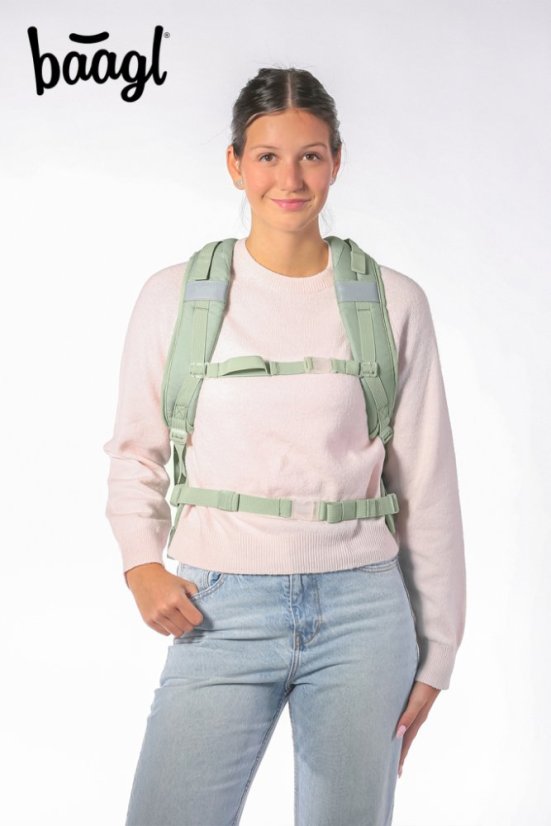 BAAGL SET 3 Skate max Mentol: batoh, penál, sáček - Baagl