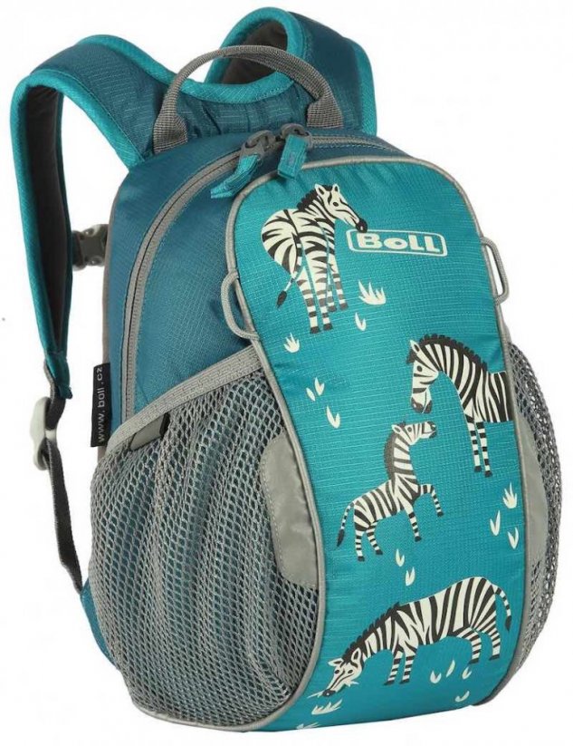 Dětský předškolní batoh Boll BUNNY 6 Zebras turquoise - 2. jakost