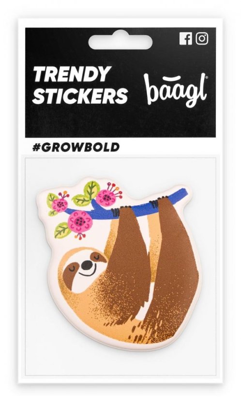 Baagl Sloth Nálepky