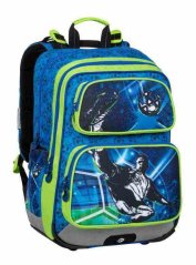 Školský batoh BAGMASTER GEN 20 B BLUE/GREEN/BLACK - futbalista