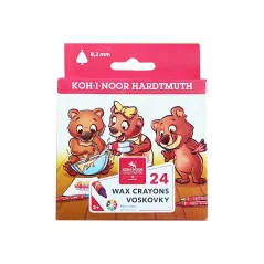 Voskovky Koh-i-Noor – tenké trojhranné, 24 ks