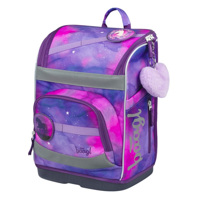 BAAGL SET 5 Zippy Plus Kůň: aktovka, penál, sáček, zástěra, peněženka - Baagl