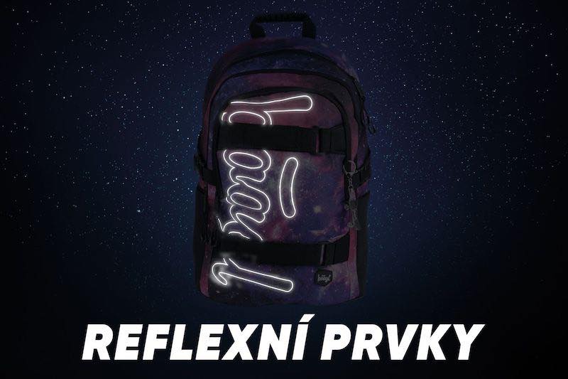 Školský batoh v sade Baagl skate Galaxy - 3 kusy