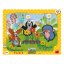 Puzzle deskové tvary Krtek zahradník 36x28cm 12 dílků - Dino