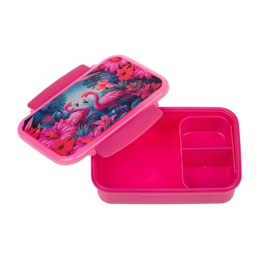 BAAGL Box na svačinu s přihrádkami Flamingo - Baagl