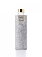 Láhev na pití Equa Mismatch Gold 750 ml s plstěným obalem