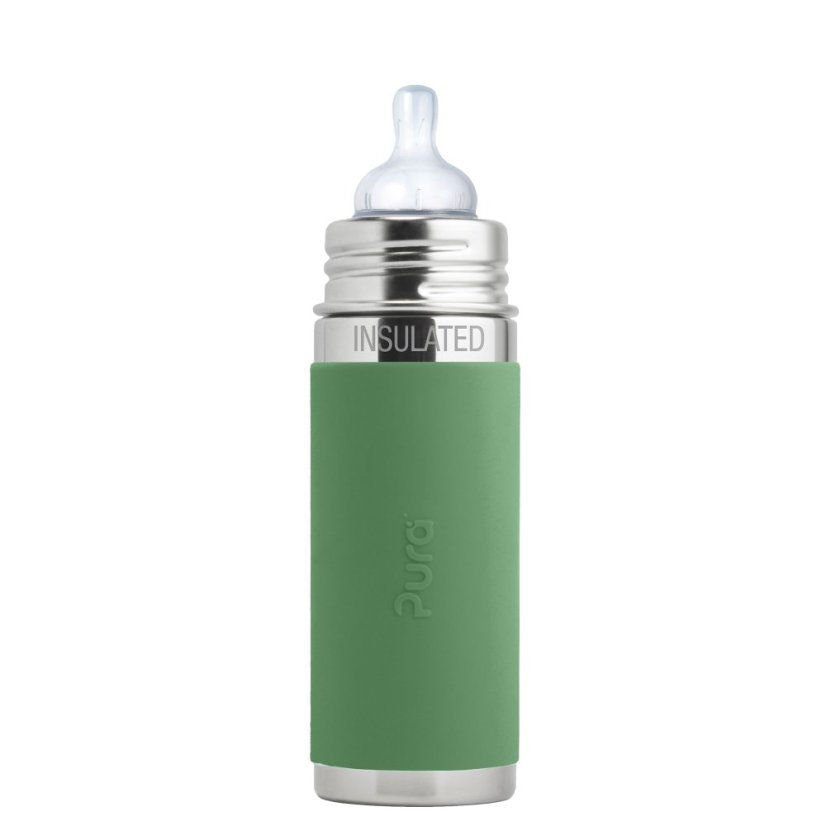 Kojenecká termoláhev Pura 260 ml - Moss