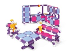 Stavebnice SEVA RODINA Bydlíme plast 564ks v krabici 35x33x7cm - SEVA